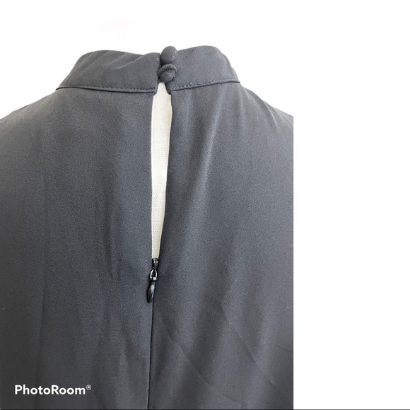 Aqua choker shift dress zipper back size small dress. - Picture 7 of 9